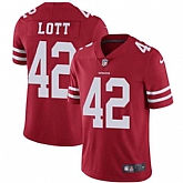 Nike San Francisco 49ers #42 Ronnie Lott Red Team Color NFL Vapor Untouchable Limited Jersey,baseball caps,new era cap wholesale,wholesale hats